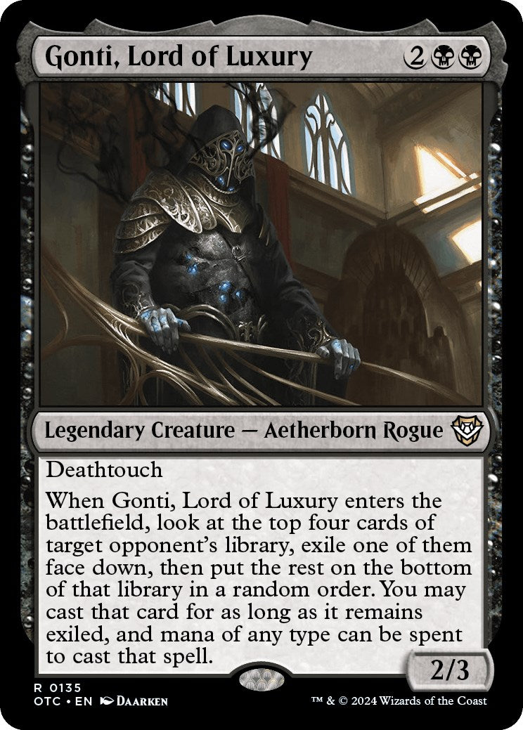 Gonti, Lord of Luxury [Outlaws of Thunder Junction Commander] | Card Merchant Takapuna