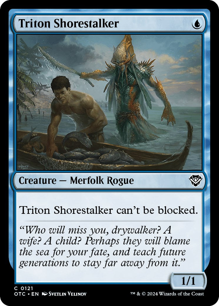 Triton Shorestalker [Outlaws of Thunder Junction Commander] | Card Merchant Takapuna