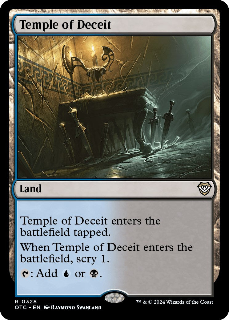 Temple of Deceit [Outlaws of Thunder Junction Commander] | Card Merchant Takapuna