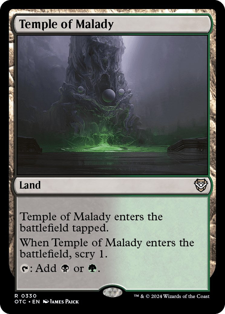 Temple of Malady [Outlaws of Thunder Junction Commander] | Card Merchant Takapuna