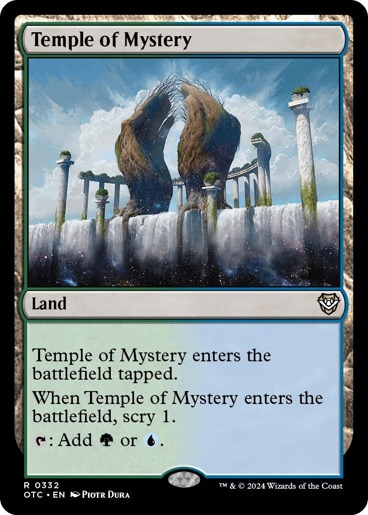 Temple of Mystery [Outlaws of Thunder Junction Commander] | Card Merchant Takapuna