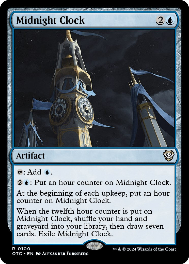 Midnight Clock [Outlaws of Thunder Junction Commander] | Card Merchant Takapuna