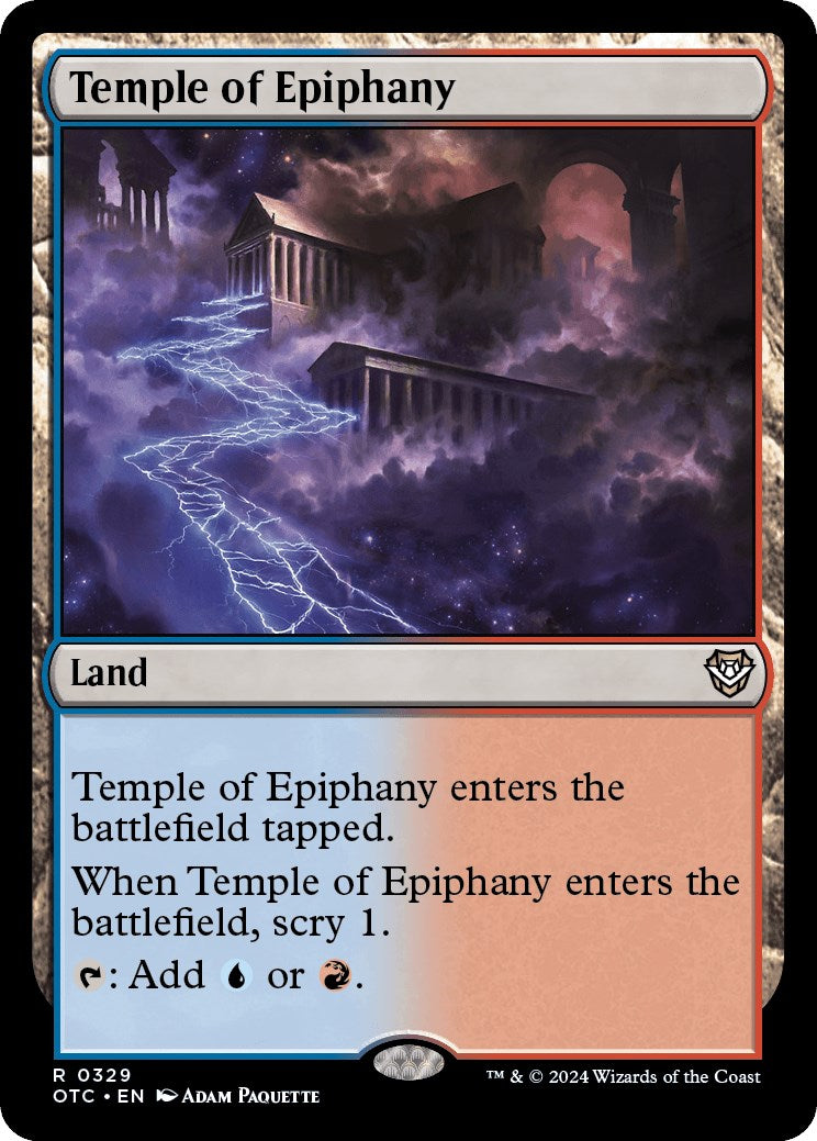 Temple of Epiphany [Outlaws of Thunder Junction Commander] | Card Merchant Takapuna