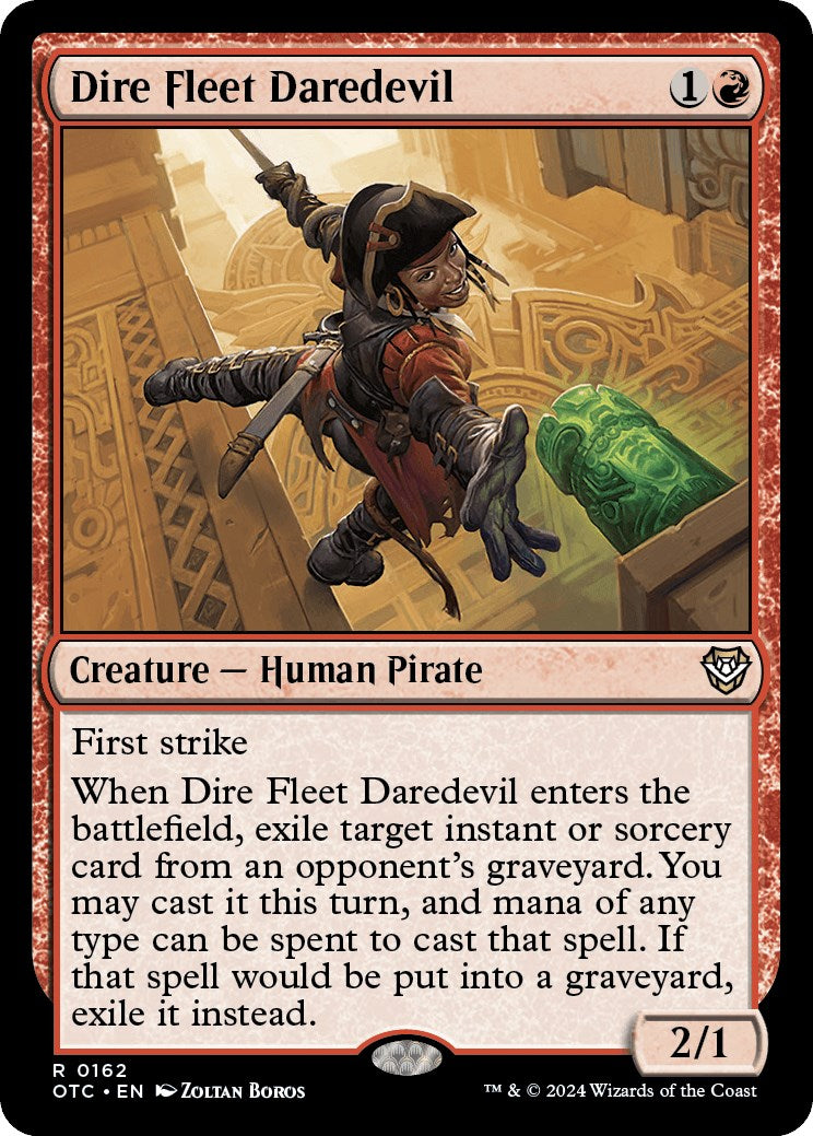 Dire Fleet Daredevil [Outlaws of Thunder Junction Commander] | Card Merchant Takapuna