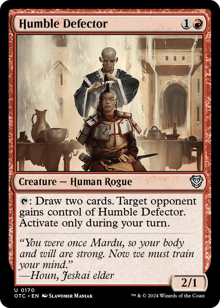 Humble Defector [Outlaws of Thunder Junction Commander] | Card Merchant Takapuna