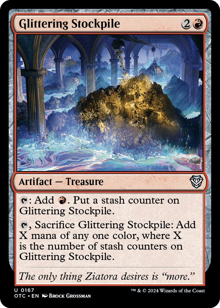 Glittering Stockpile [Outlaws of Thunder Junction Commander] | Card Merchant Takapuna