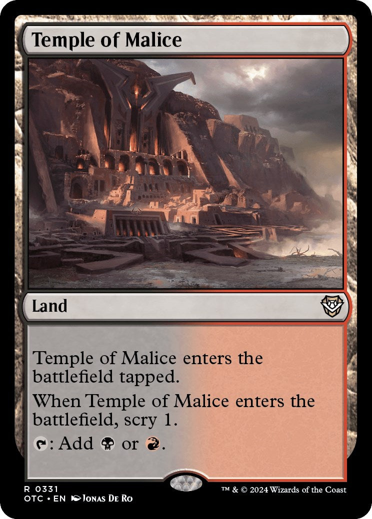 Temple of Malice [Outlaws of Thunder Junction Commander] | Card Merchant Takapuna