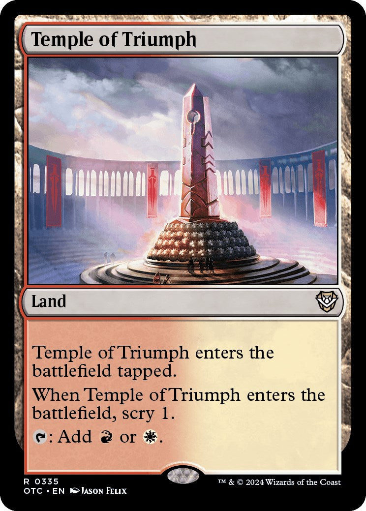 Temple of Triumph [Outlaws of Thunder Junction Commander] | Card Merchant Takapuna