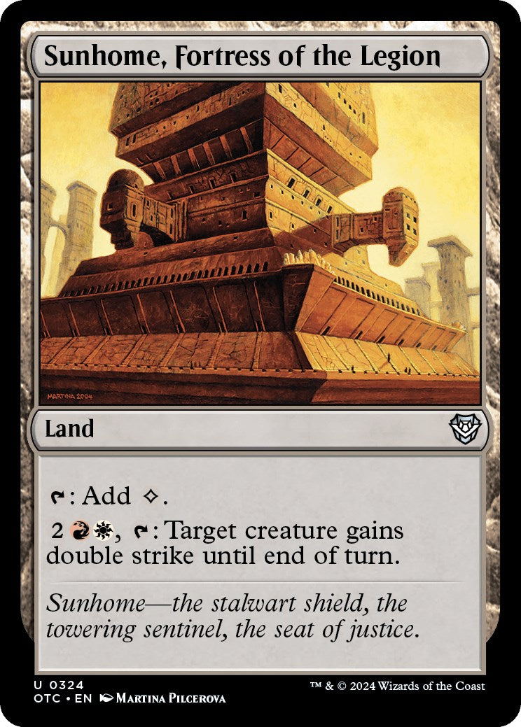 Sunhome, Fortress of the Legion [Outlaws of Thunder Junction Commander] | Card Merchant Takapuna