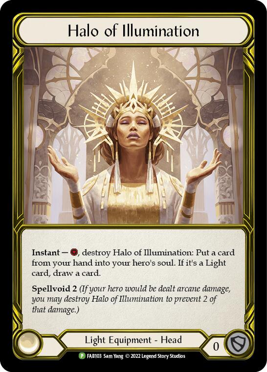 Halo of Illumination (Golden) [FAB103] (Promo)  Cold Foil | Card Merchant Takapuna