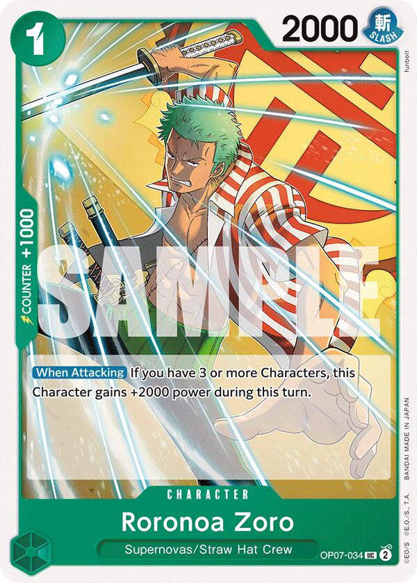 Roronoa Zoro (034) [500 Years in the Future] | Card Merchant Takapuna