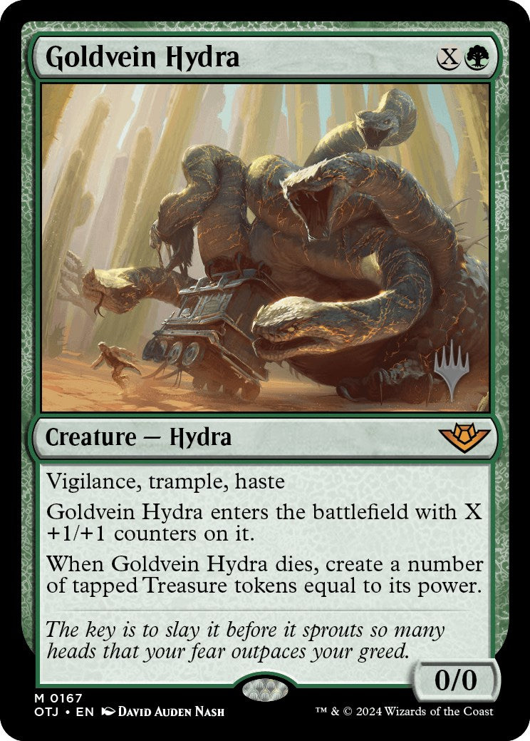 Goldvein Hydra (Promo Pack) [Outlaws of Thunder Junction Promos] | Card Merchant Takapuna