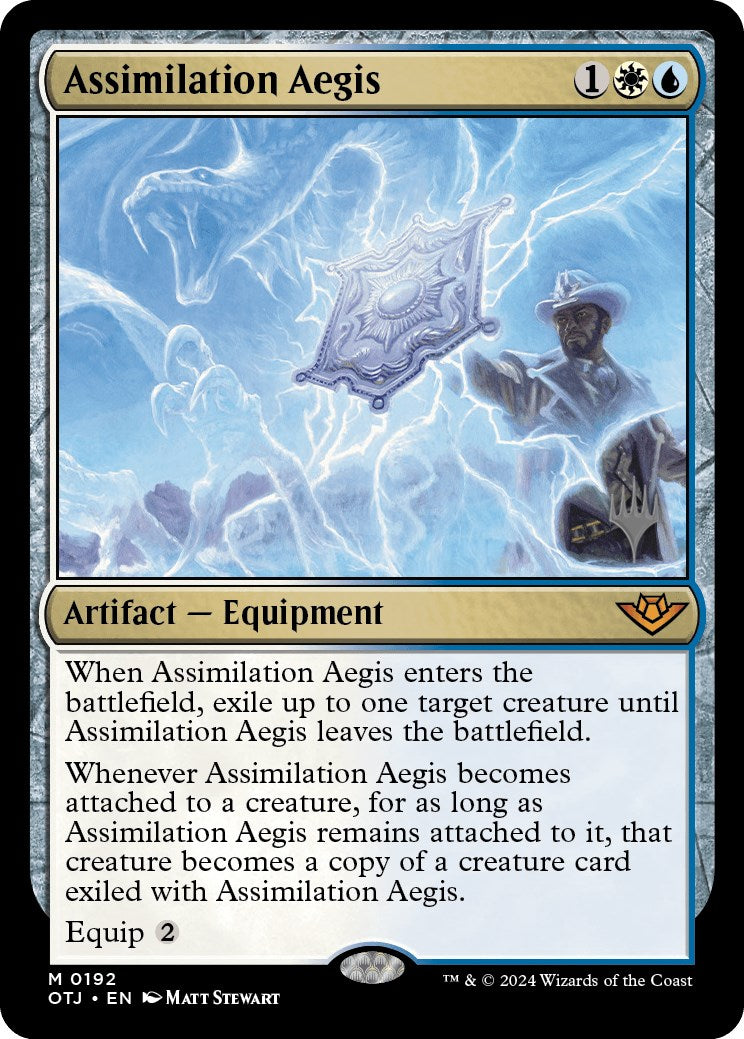 Assimilation Aegis (Promo Pack) [Outlaws of Thunder Junction Promos] | Card Merchant Takapuna