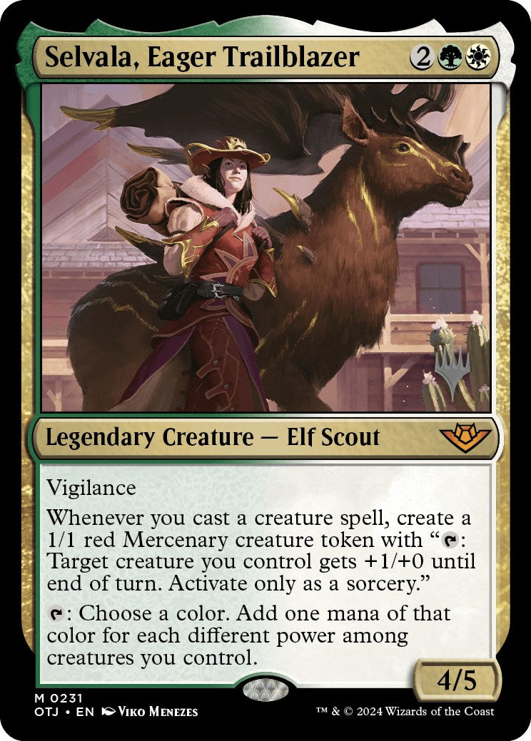 Selvala, Eager Trailblazer (Promo Pack) [Outlaws of Thunder Junction Promos] | Card Merchant Takapuna