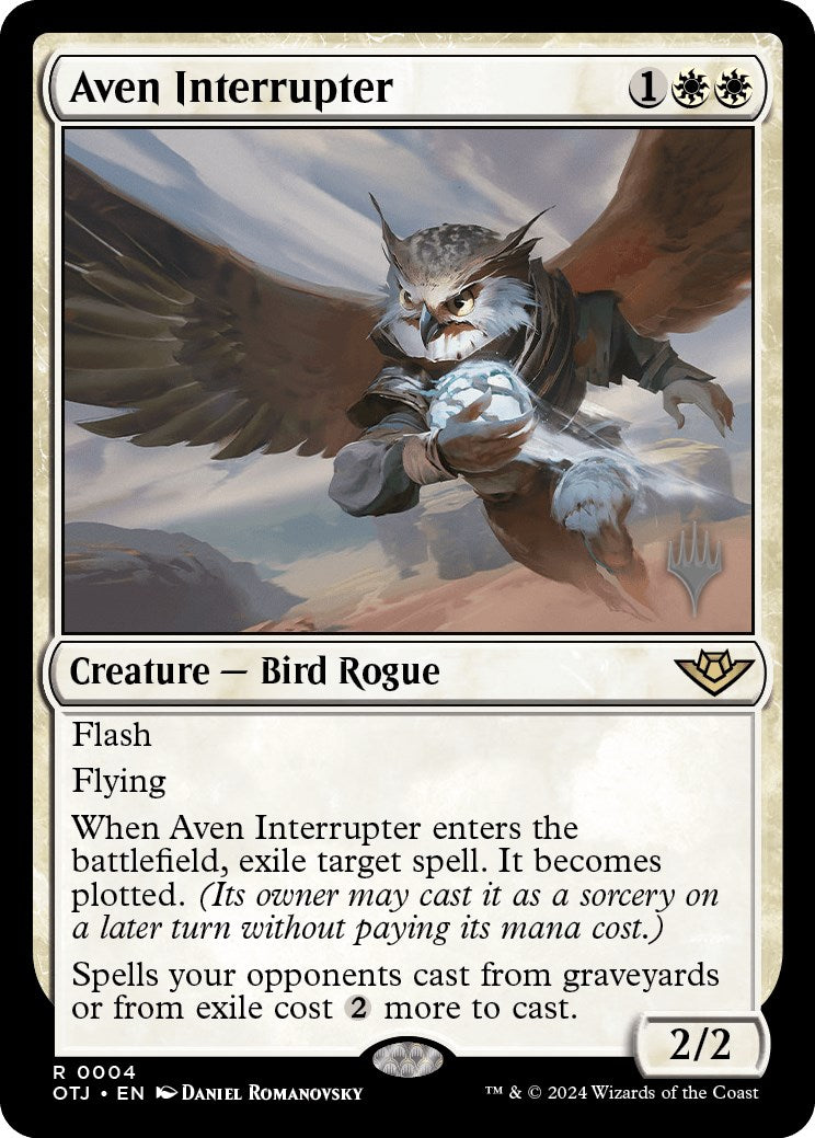 Aven Interrupter (Promo Pack) [Outlaws of Thunder Junction Promos] | Card Merchant Takapuna