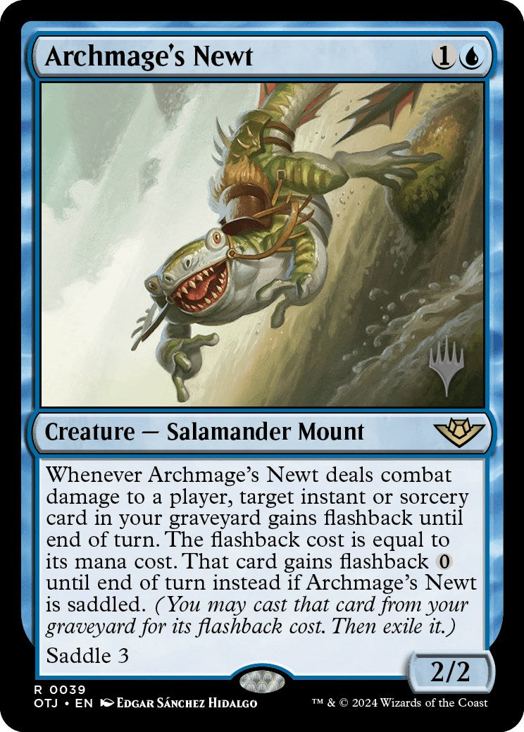 Archmage's Newt (Promo Pack) [Outlaws of Thunder Junction Promos] | Card Merchant Takapuna