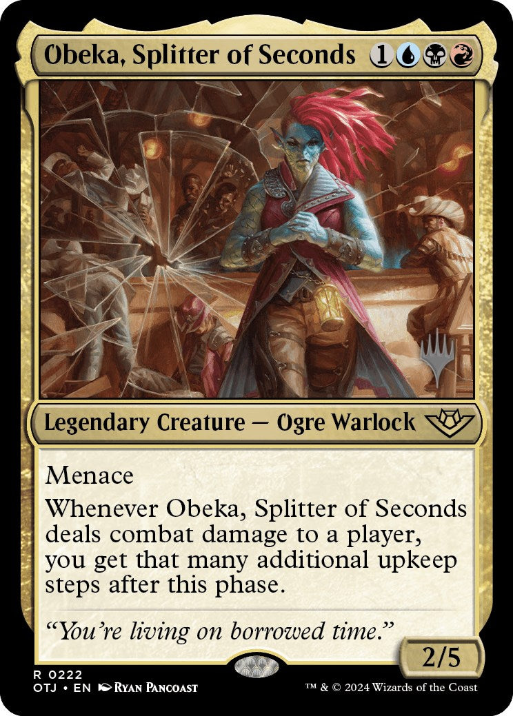 Obeka, Splitter of Seconds (Promo Pack) [Outlaws of Thunder Junction Promos] | Card Merchant Takapuna