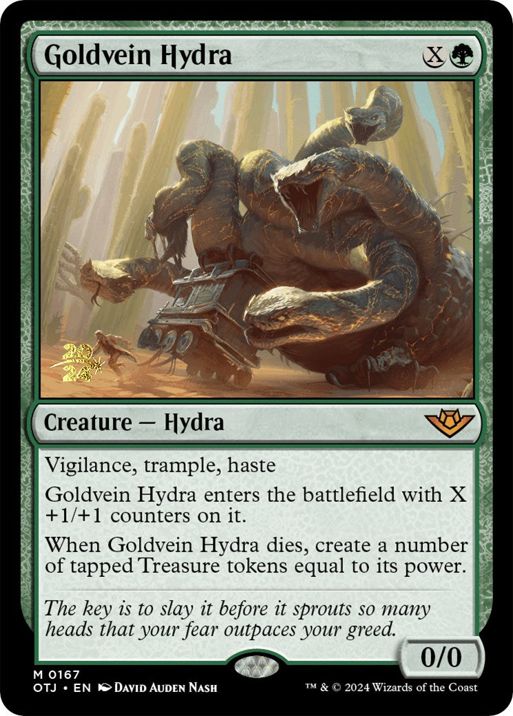 Goldvein Hydra [Outlaws of Thunder Junction Prerelease Promos] | Card Merchant Takapuna