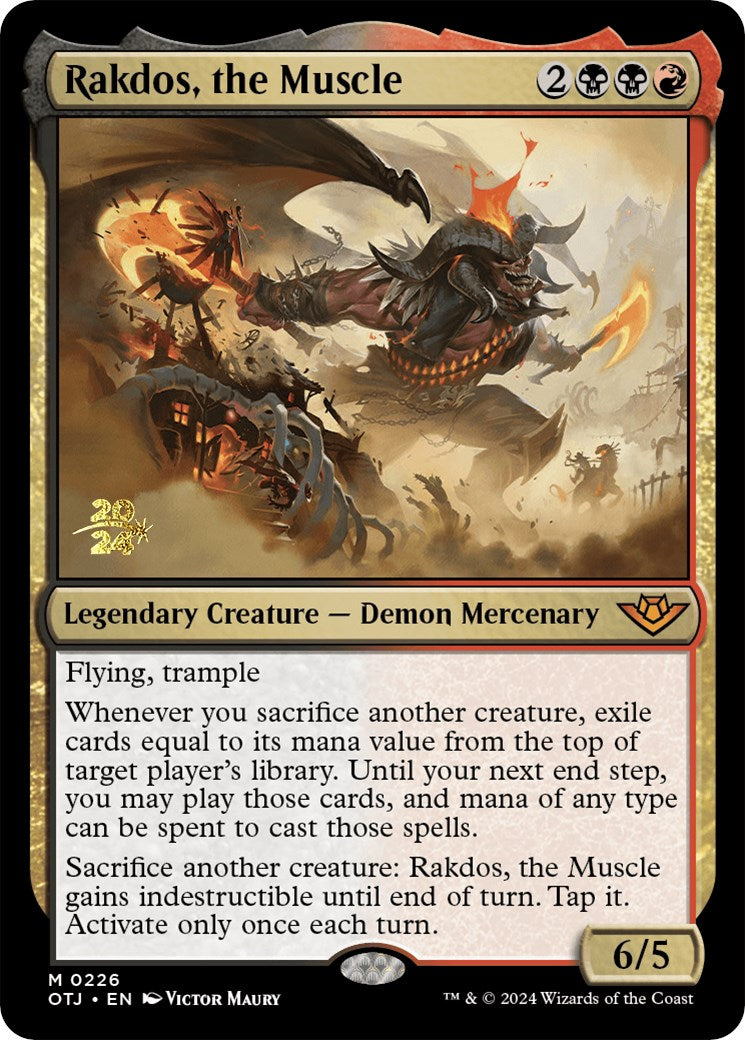 Rakdos, the Muscle [Outlaws of Thunder Junction Prerelease Promos] | Card Merchant Takapuna