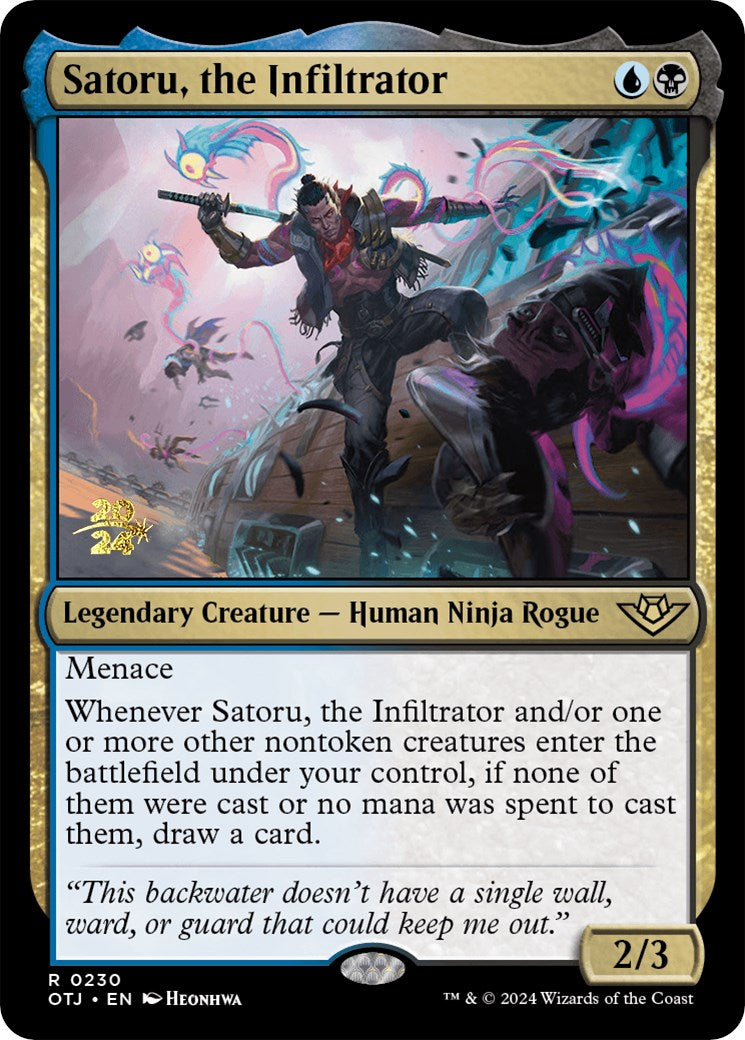 Satoru, the Infiltrator [Outlaws of Thunder Junction Prerelease Promos] | Card Merchant Takapuna