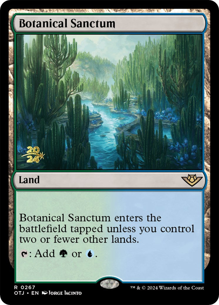 Botanical Sanctum (OTJ) [Outlaws of Thunder Junction Prerelease Promos] | Card Merchant Takapuna