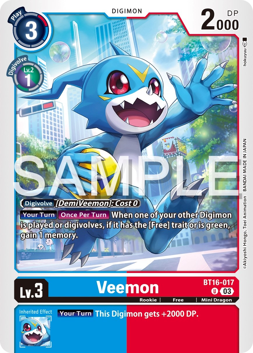 Veemon [BT16-017] [Beginning Observer] | Card Merchant Takapuna