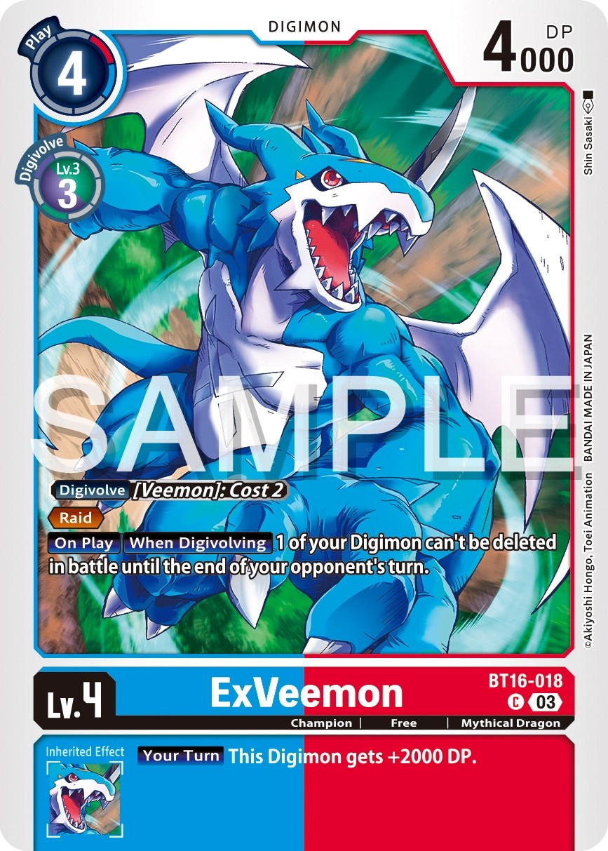 ExVeemon [BT16-018] [Beginning Observer] | Card Merchant Takapuna