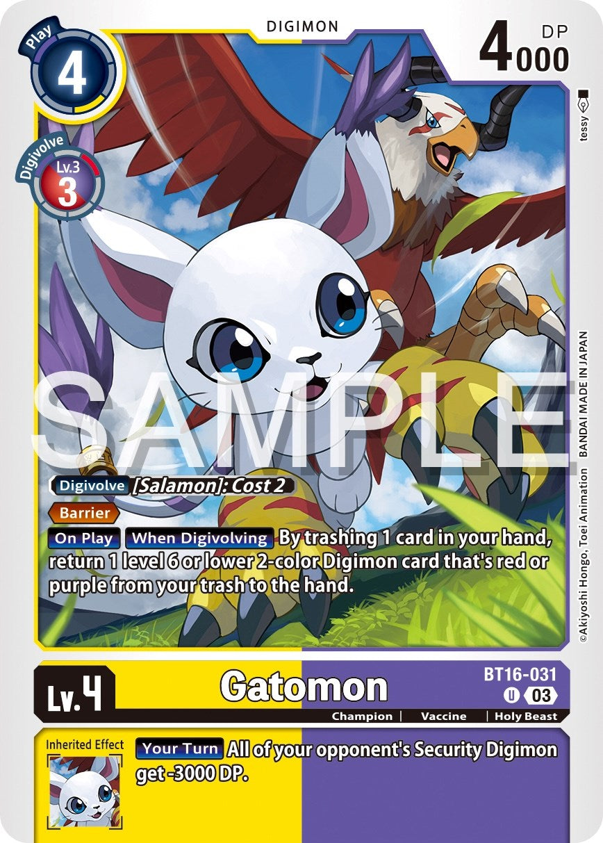 Gatomon [BT16-031] [Beginning Observer] | Card Merchant Takapuna