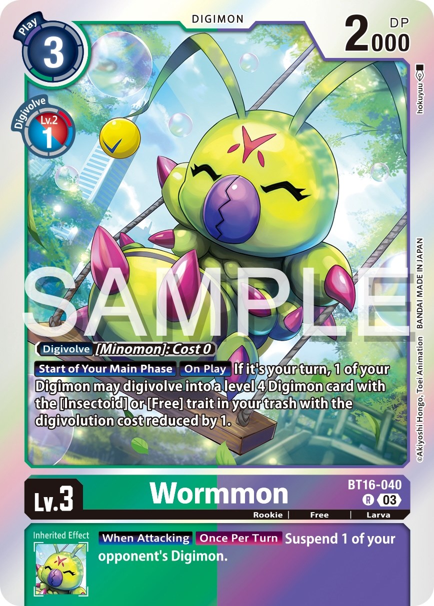 Wormmon [BT16-040] [Beginning Observer] | Card Merchant Takapuna