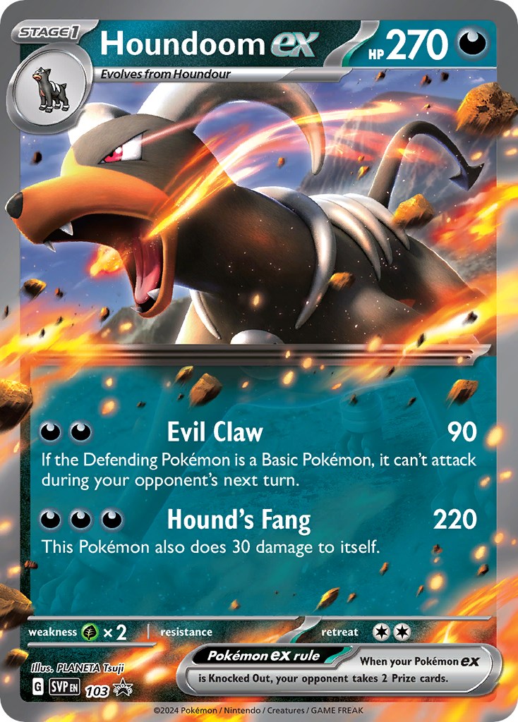 Houndoom ex (103) [Scarlet & Violet: Black Star Promos] | Card Merchant Takapuna