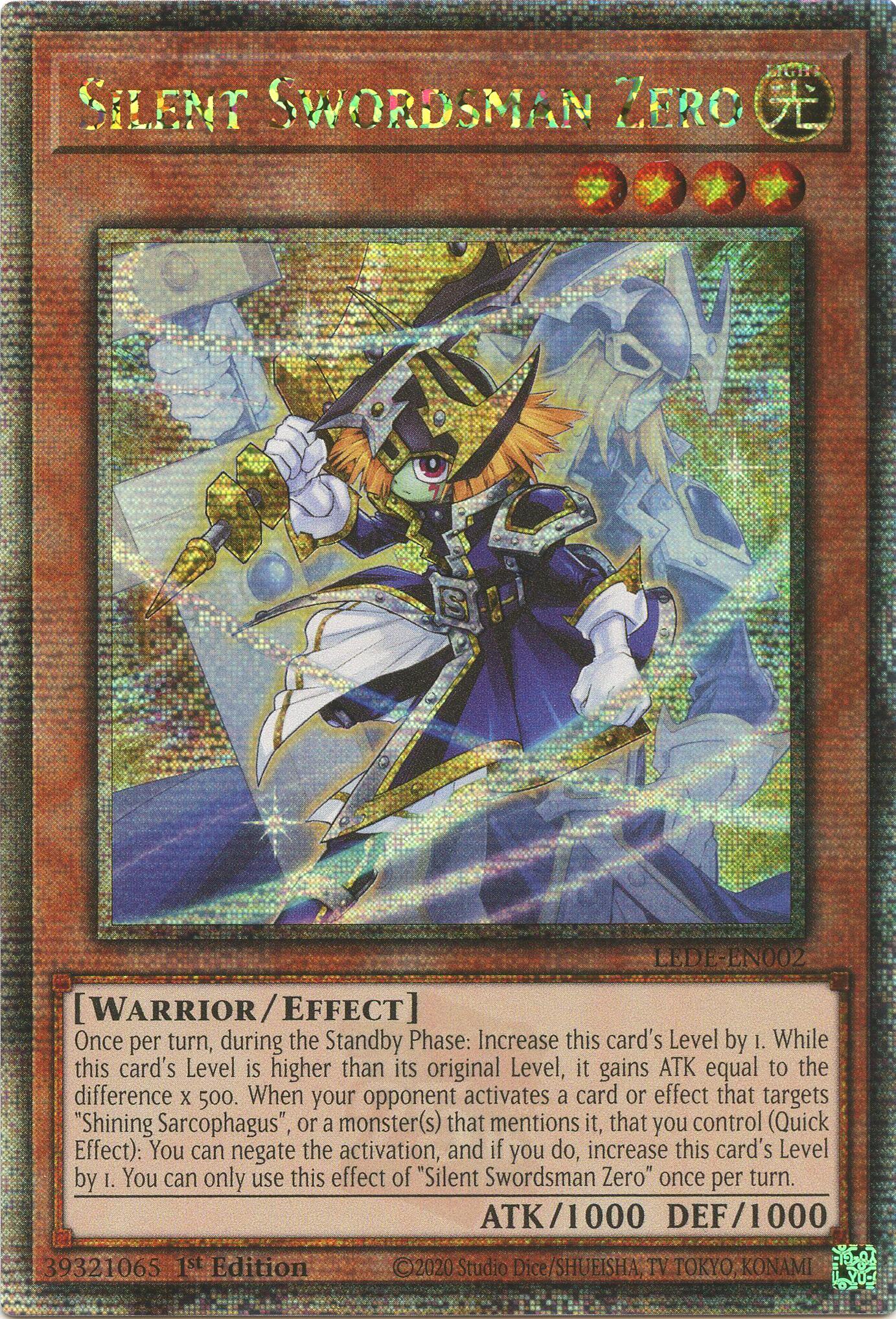 Silent Swordsman Zero [LEDE-EN002] Quarter Century Secret Rare | Card Merchant Takapuna