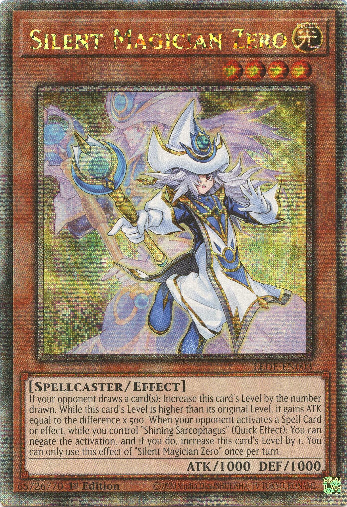 Silent Magician Zero [LEDE-EN003] Quarter Century Secret Rare | Card Merchant Takapuna