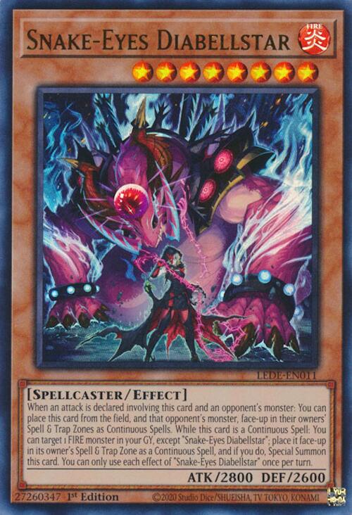 Snake-Eyes Diabellstar [LEDE-EN011] Ultra Rare | Card Merchant Takapuna