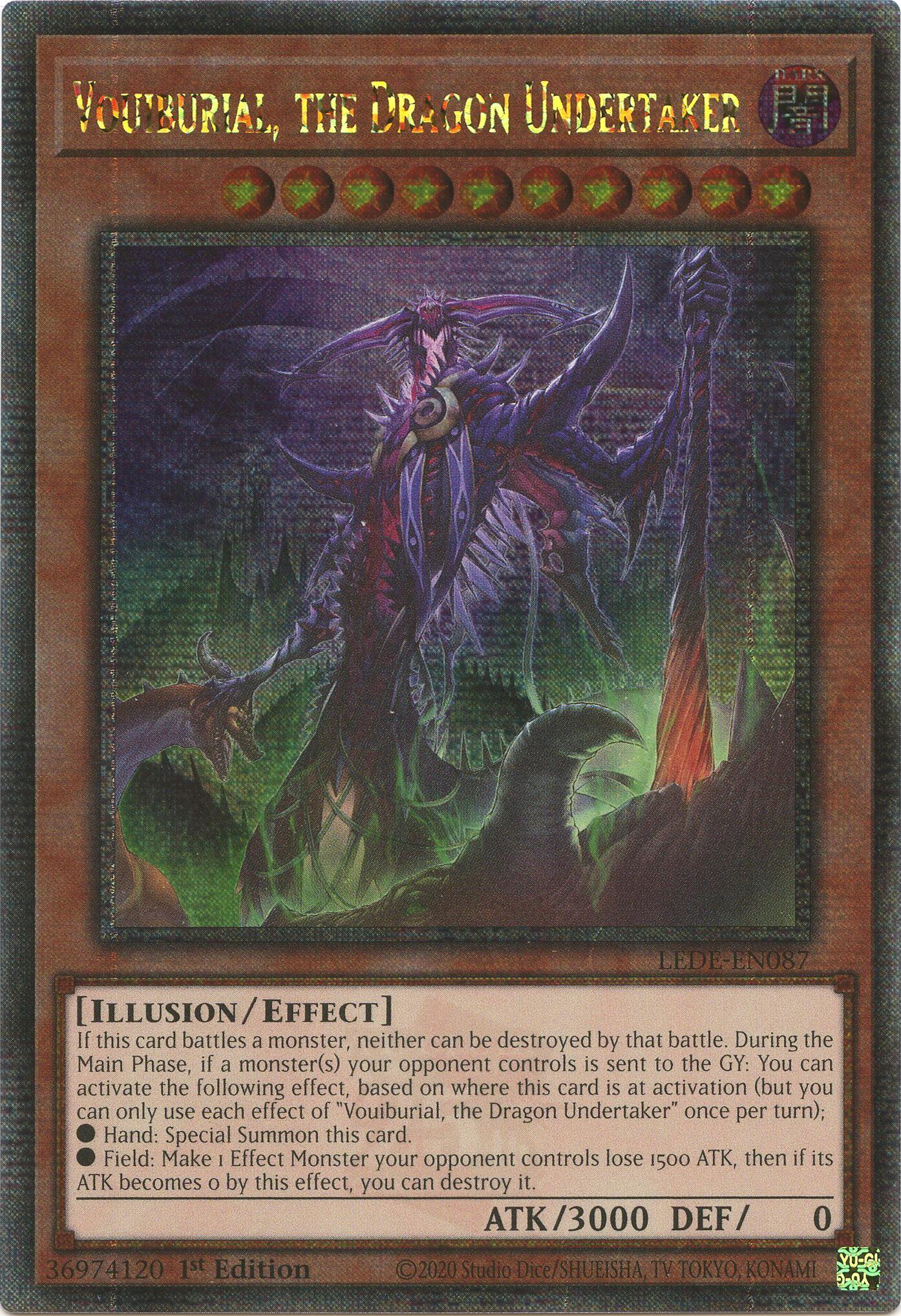 Vouiburial, the Dragon Undertaker (Quarter Century Secret Rare) [LEDE-EN087] Quarter Century Secret Rare | Card Merchant Takapuna