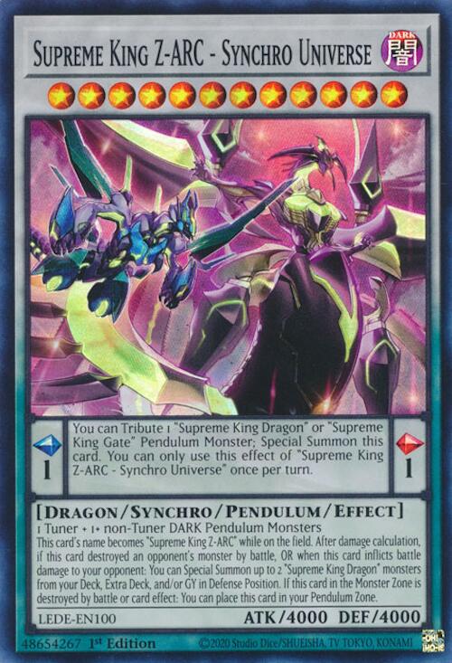 Supreme King Z-ARC - Synchro Universe [LEDE-EN100] Super Rare | Card Merchant Takapuna