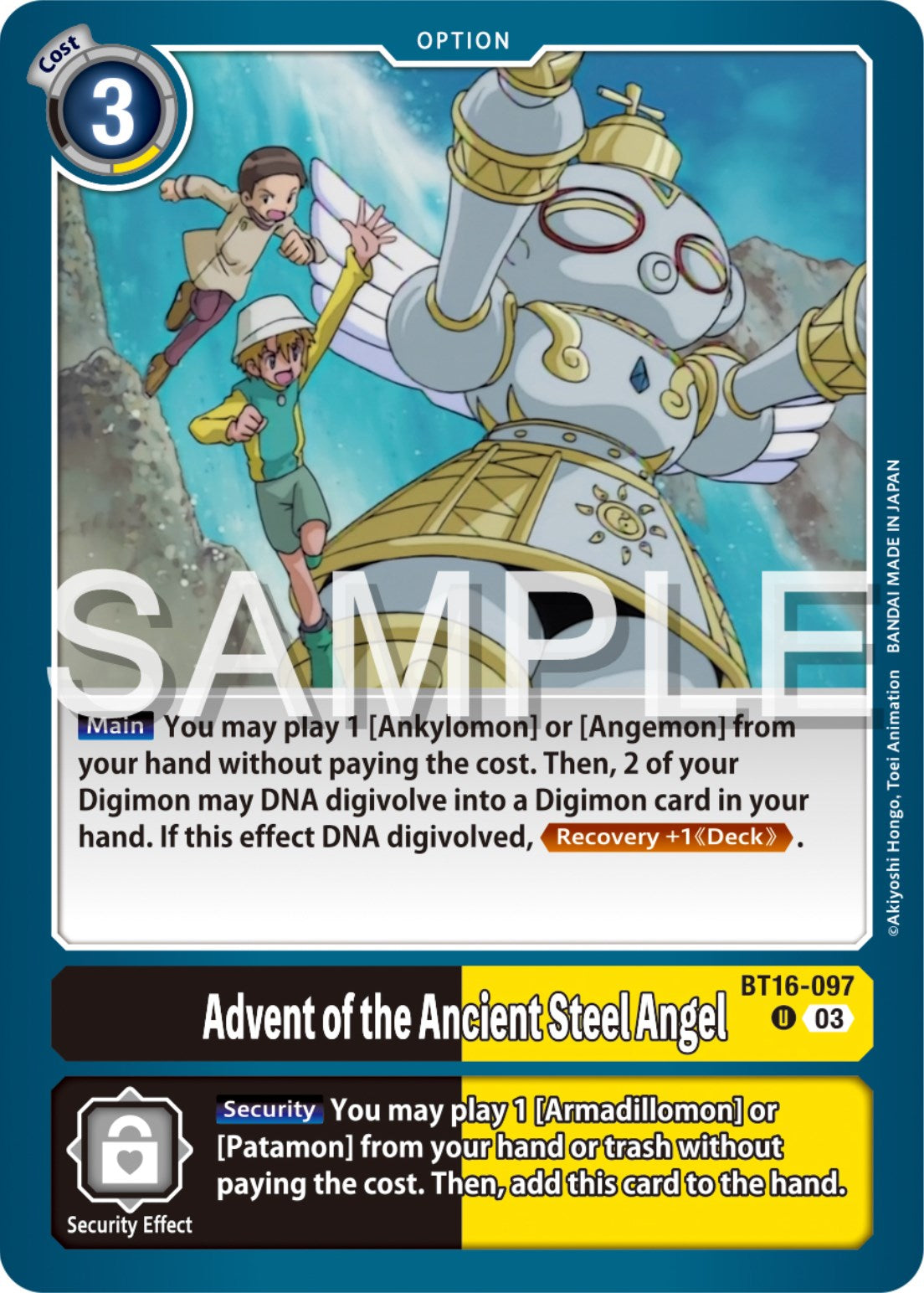 Advent of the Ancient Steel Angel [BT16-097] [Beginning Observer] | Card Merchant Takapuna