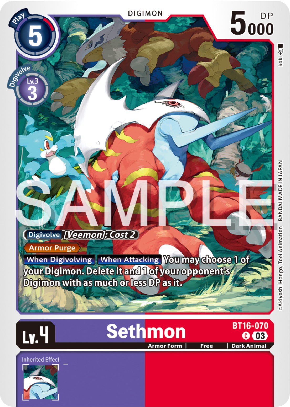 Sethmon [BT16-070] [Beginning Observer] | Card Merchant Takapuna