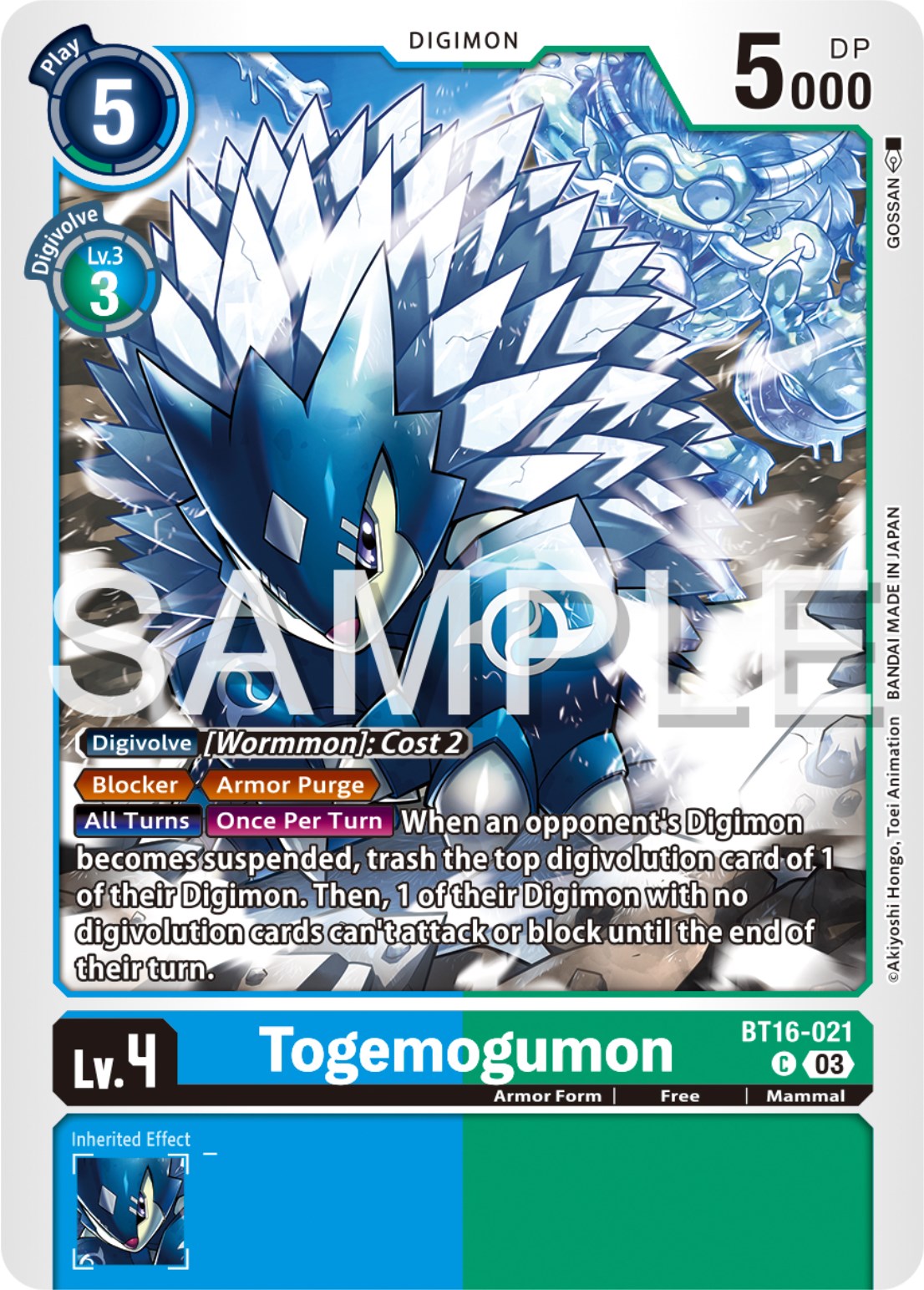 Togemogumon [BT16-021] [Beginning Observer] | Card Merchant Takapuna