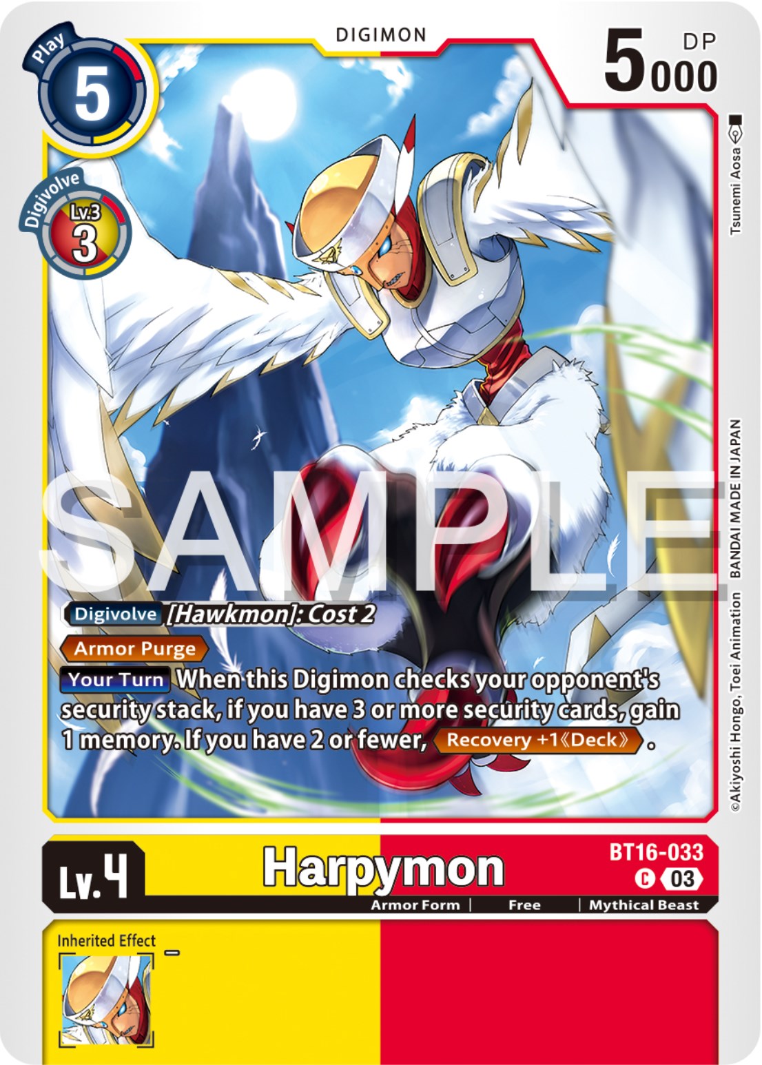 Harpymon [BT16-033] [Beginning Observer] | Card Merchant Takapuna