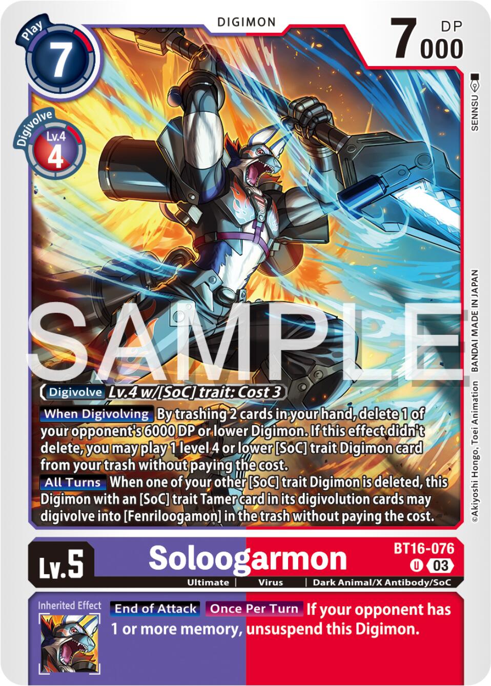 Soloogarmon [BT16-076] [Beginning Observer] | Card Merchant Takapuna