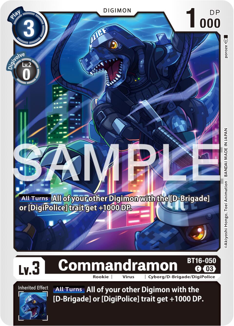 Commandramon [BT16-050] [Beginning Observer] | Card Merchant Takapuna