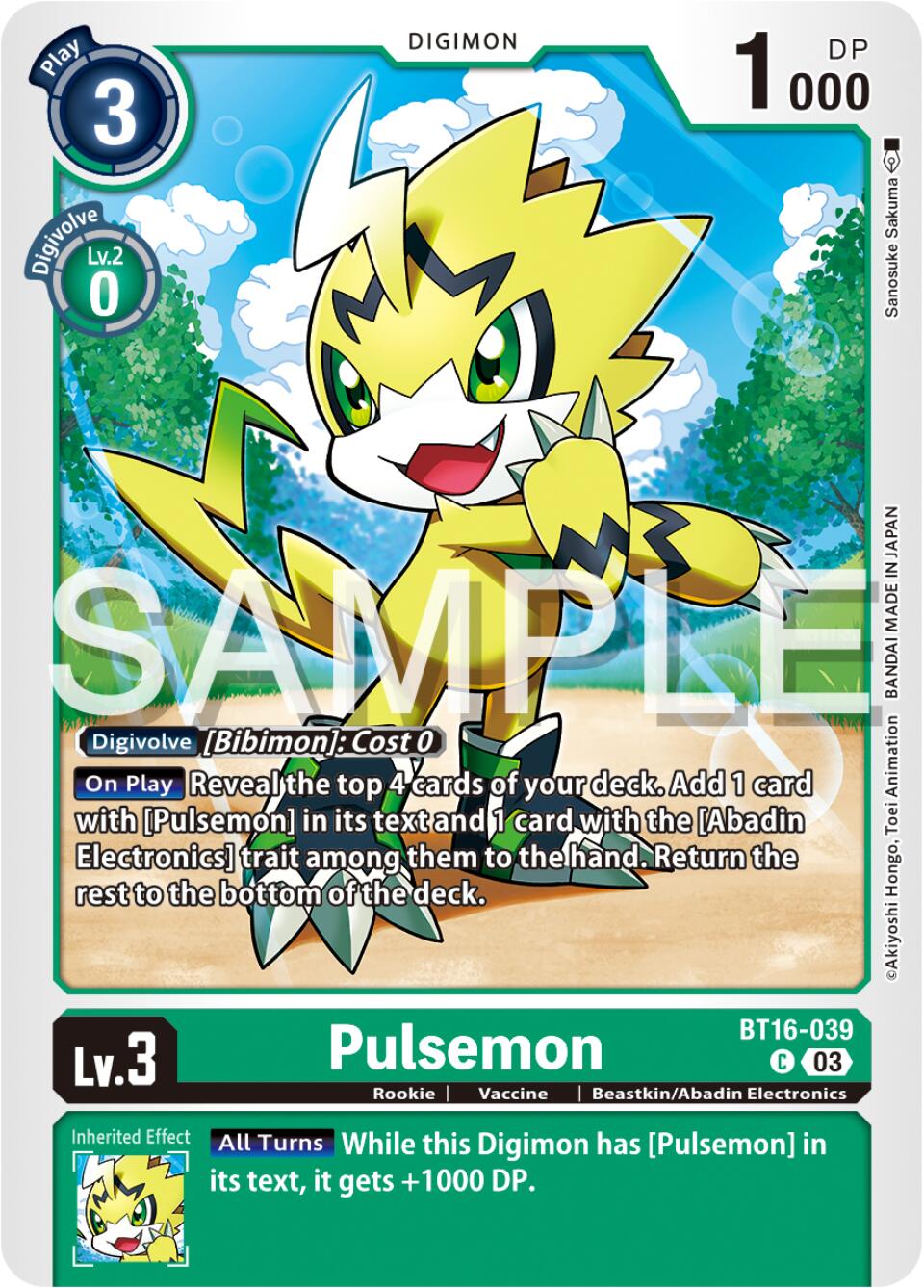 Pulsemon [BT16-039] [Beginning Observer] | Card Merchant Takapuna