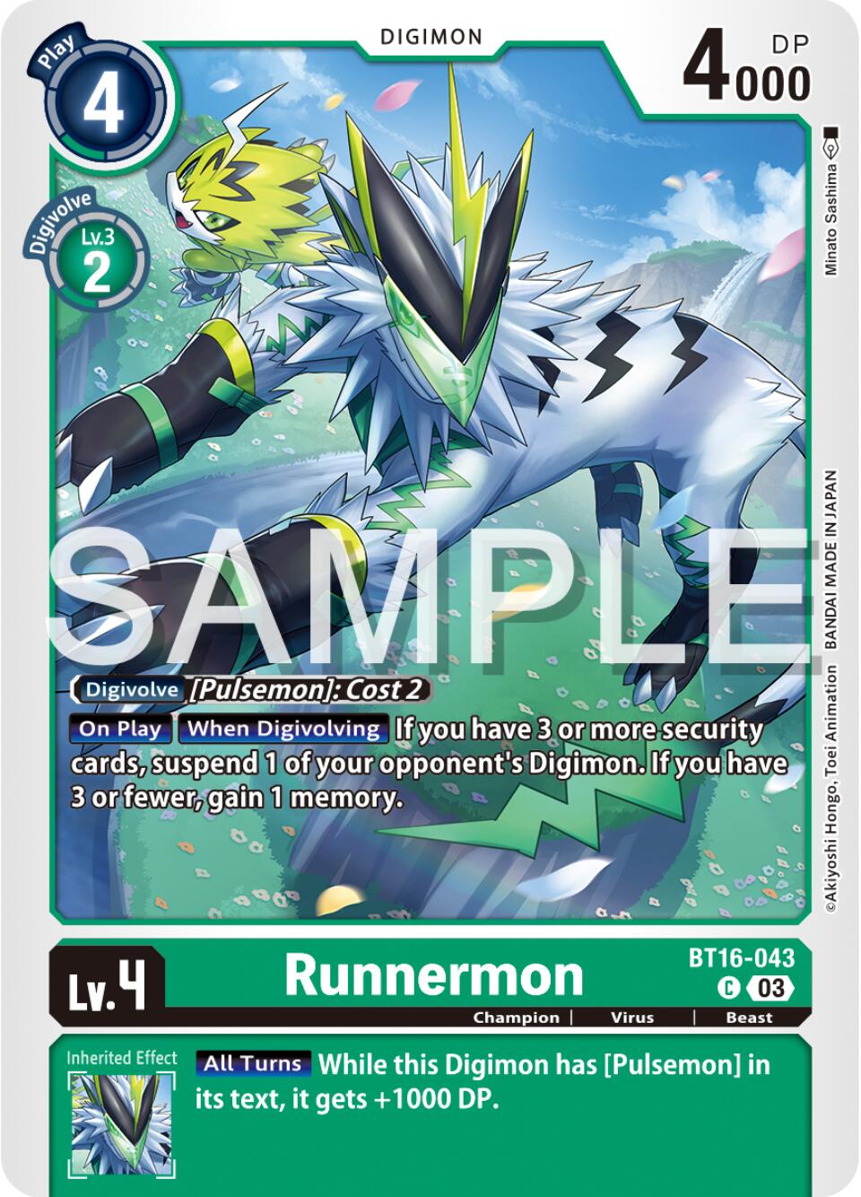 Runnermon [BT16-043] [Beginning Observer] | Card Merchant Takapuna