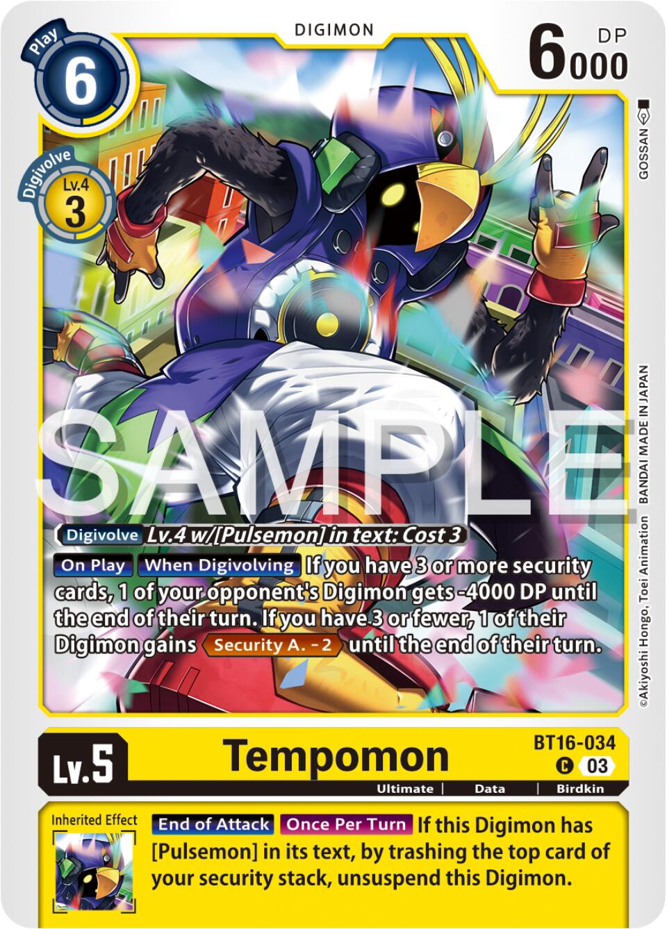 Tempomon [BT16-034] [Beginning Observer] | Card Merchant Takapuna