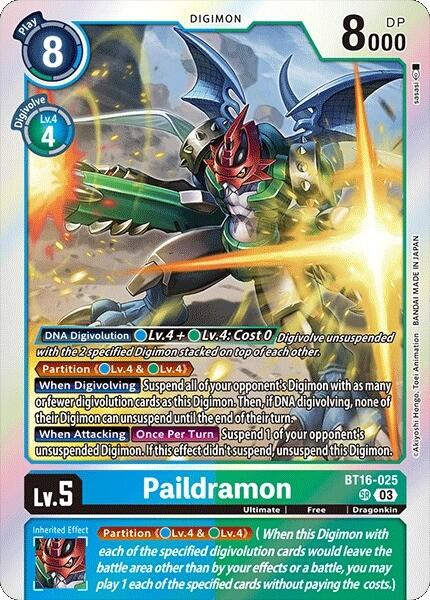 Paildramon [BT16-025] [Beginning Observer] | Card Merchant Takapuna