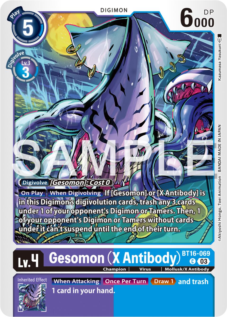 Gesomon (X Antibody) [BT16-069] [Beginning Observer] | Card Merchant Takapuna