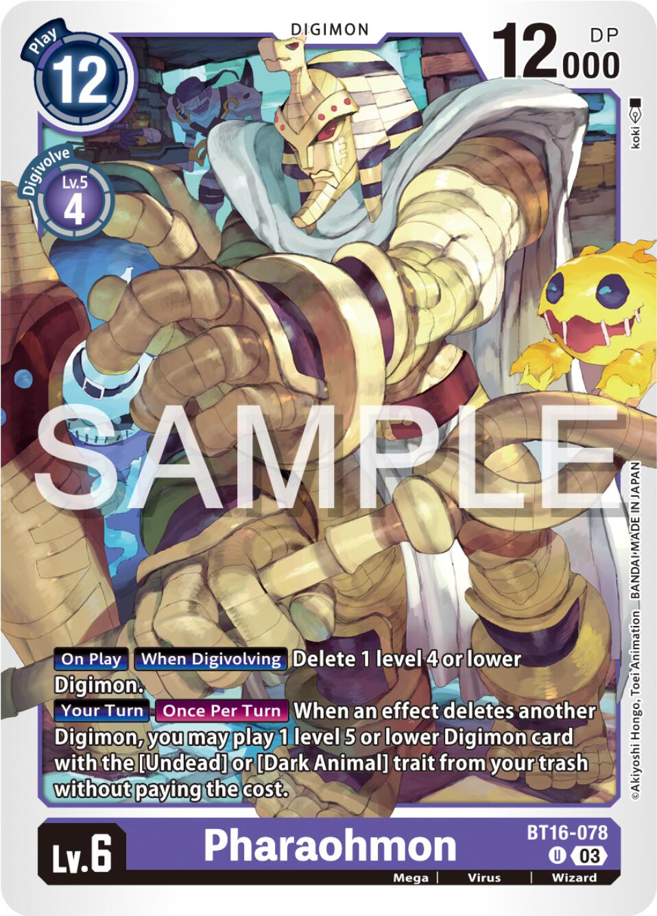 Pharaohmon [BT16-078] [Beginning Observer] | Card Merchant Takapuna