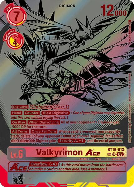 Valkyrimon Ace [BT16-013] (Textured) [Beginning Observer] | Card Merchant Takapuna