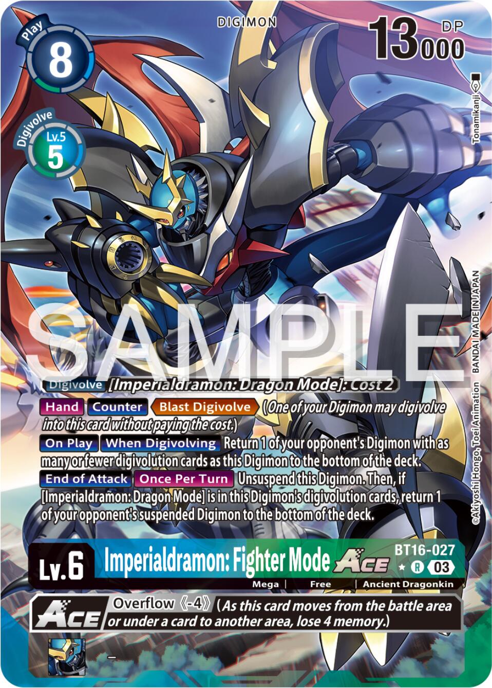 Imperialdramon: Fighter Mode Ace [BT16-027] (Alternate Art) [Beginning Observer] | Card Merchant Takapuna