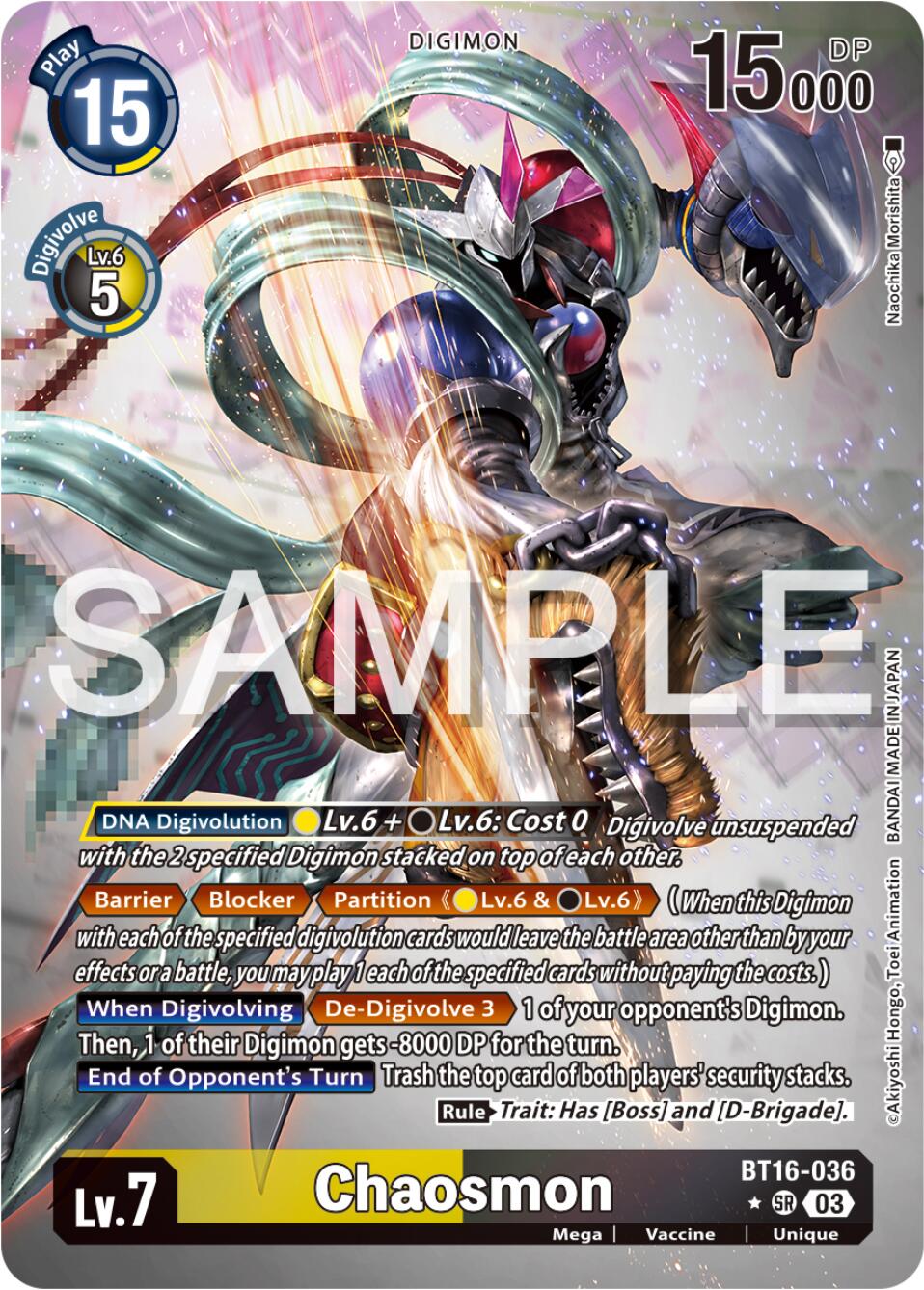 Chaosmon [BT16-036] (Alternate Art) [Beginning Observer] | Card Merchant Takapuna